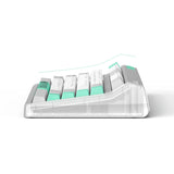 Iqunix OG80 ormehul trådløst mekanisk tastatur (grå, amerikansk layout (QWERTY), Cherry MX Brown, 80% (TKL), RGB LED'er, hot-swappable, PBT, 2,4GHz | Bluetooth 5.1 | USB-C)