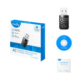 Cudy ac1300 wi-fi usb wlan-adapter (sort)