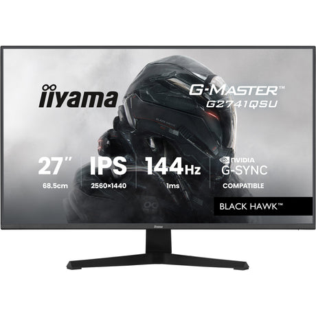 Iiyama G-Master Black Hawk G2741QSU-B1 27 gaming-skærm (sort, HDMI, DisplayPort, 2x USB-A, USB-B, 144 Hz)