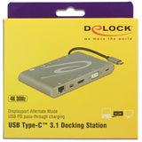 Delock USB Type-C 3.1 dockingstation 4K 30 Hz (grå, USB-C, HDMI, SD, USB)