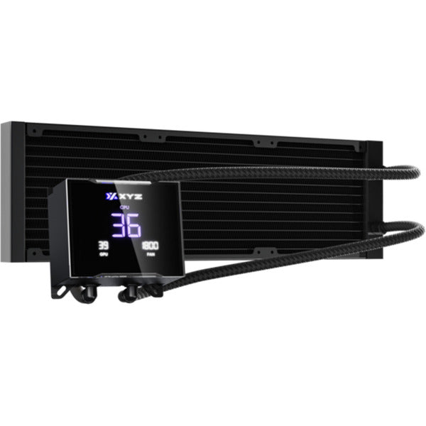 Xyz pc gear hydrotemp aio 360 vandkøling (sort, argb, pwm)
