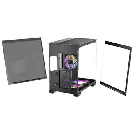 Antec c8 argb midi tårnhus (sort | 2x USB-A | 1x USB-C | hærdet glas)