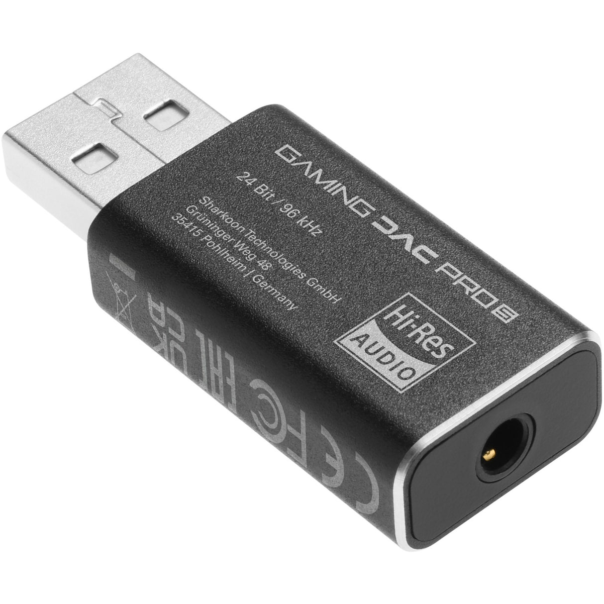 Sharkoon gaming dac pro s lydkort (sort, usb-a til 3,5 mm trrs)