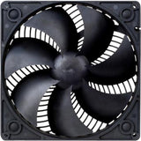 Silverstone ap181 kabinet blæser (sort, 180 x 180 x 32 mm, 3-benet tilslutning)