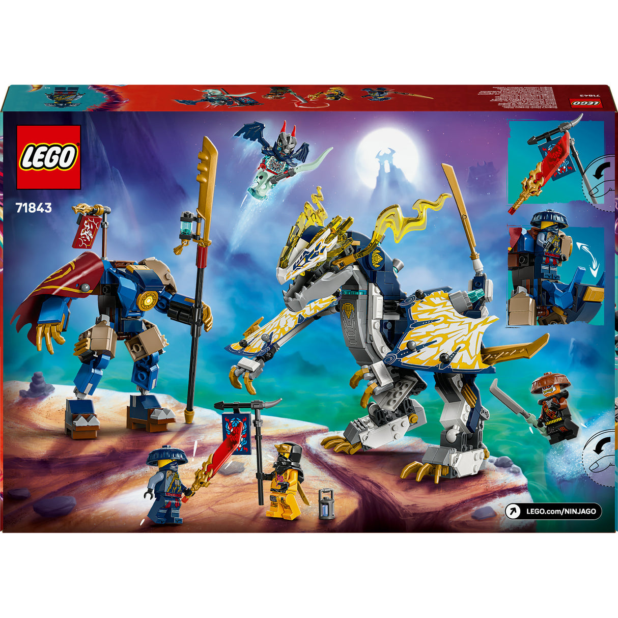 Lego ninjago 71843 rogue's mech drage rider