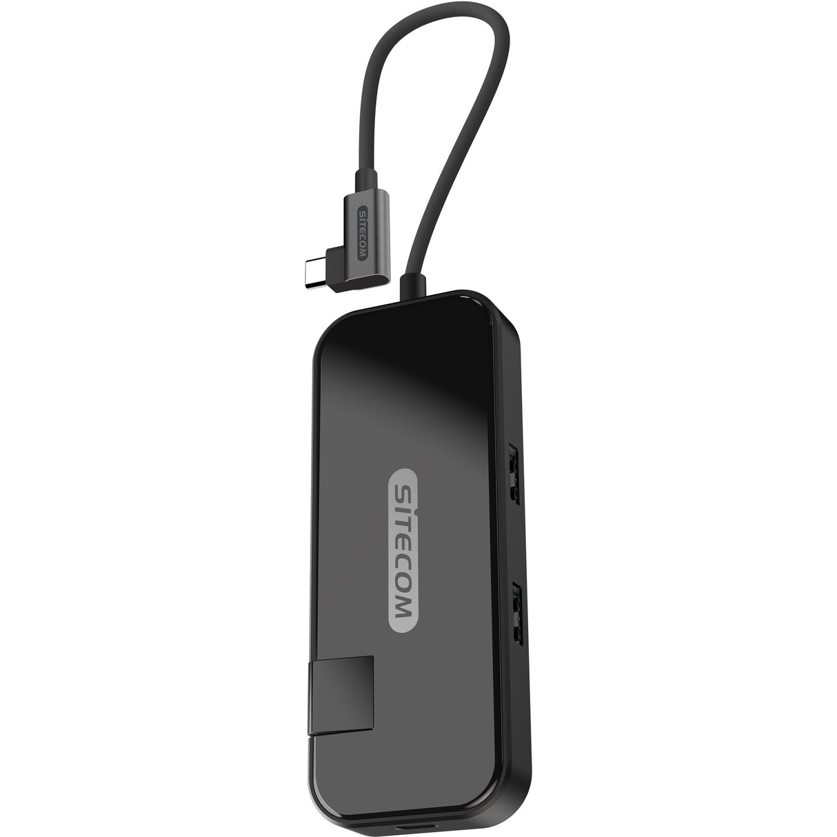 Sitecom USB-C til HDMI + Gigabit LAN-adapter (sort)