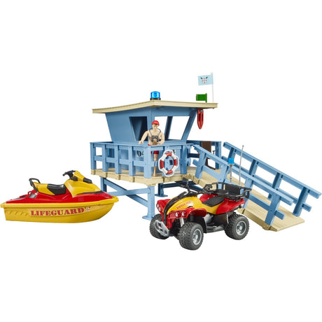 Bruder bworld rescue brigade station spille figur (62780)