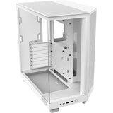 Nzxt h6 flow midi tårnhus (hvid | 2x USB-A | 1x USB-C | hærdet glas)
