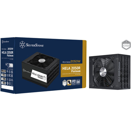 Silverstone hela 2050r platin, modulær 2050 watt strømforsyning (sort, 14x pcie)