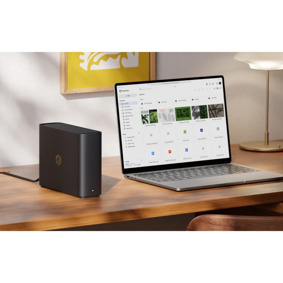 Synology Beestation 4 TB NAS (sort, USB-A 3.2 gen 1, USB-C 3.2 gen 1)