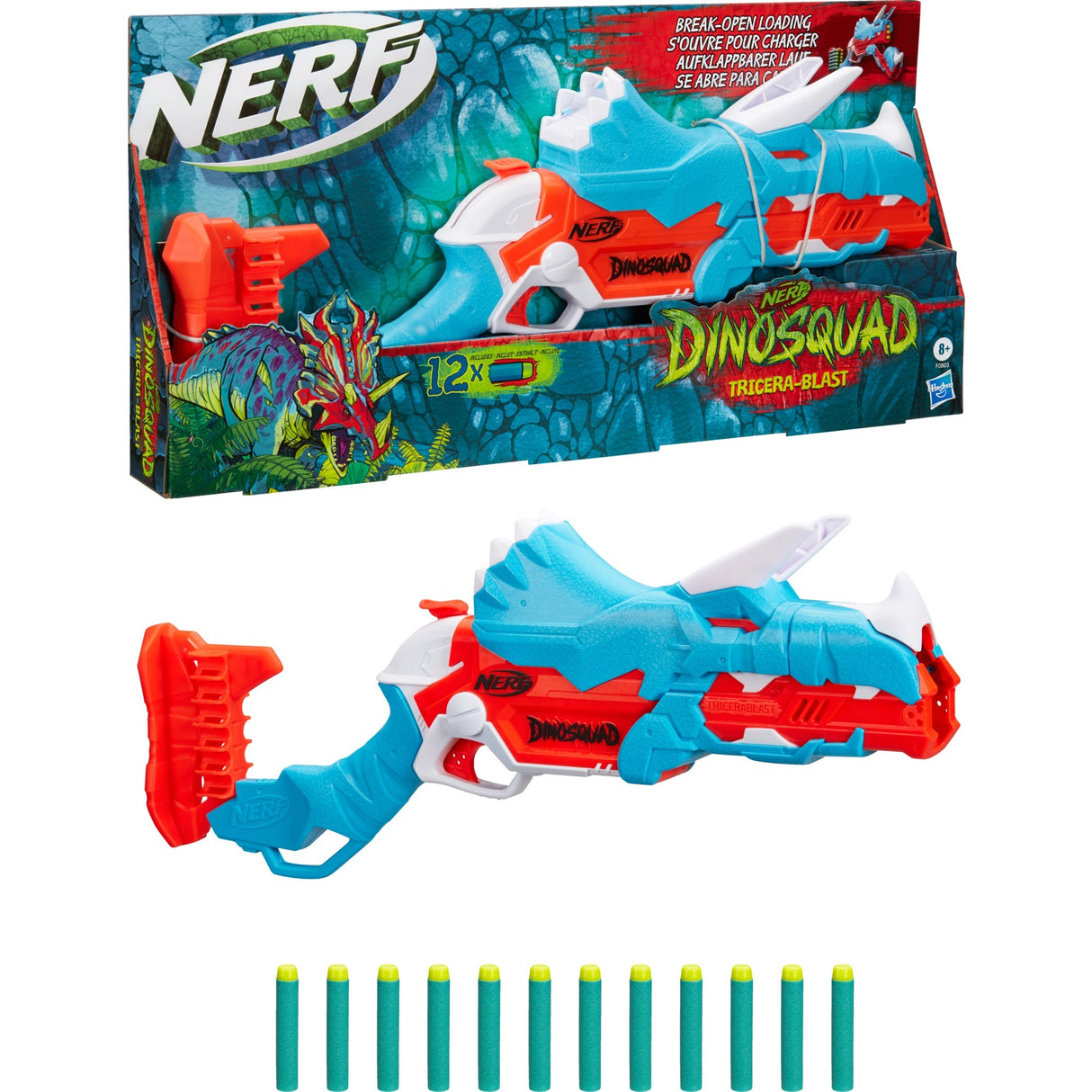 Hasbro nerf nerf dinosquad tricerablas