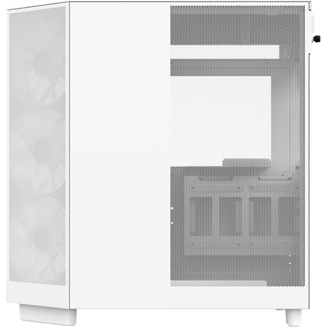 Nzxt h6 flow rgb midi tårnhus (hvid | 2x usb-a | 1x usb-c | rgb | hærdet glas)