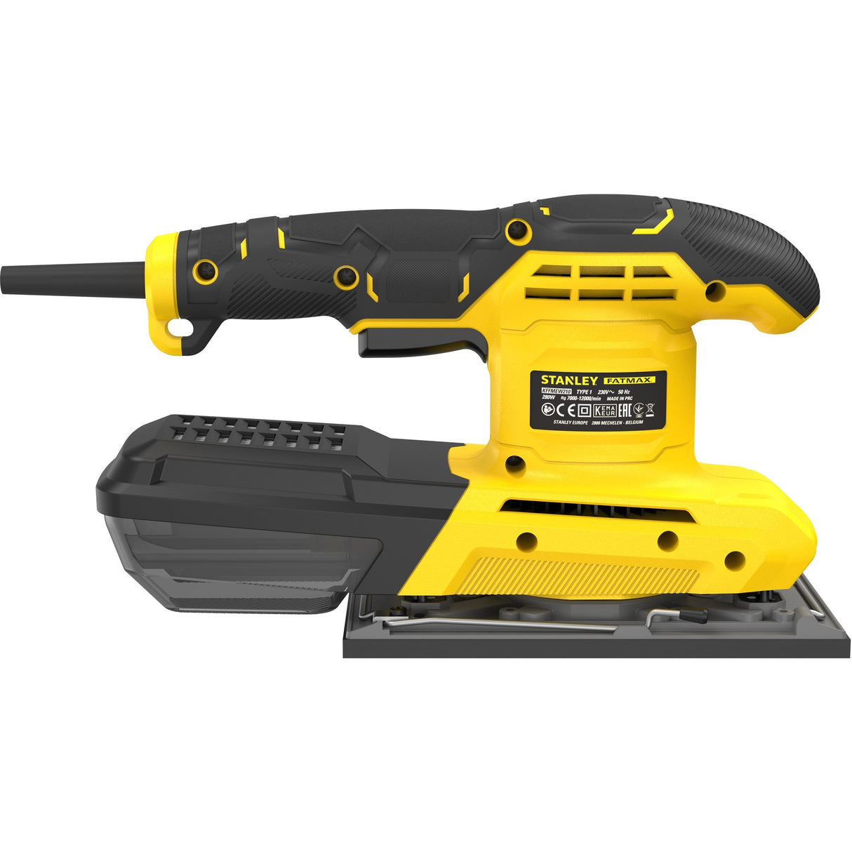 Stanley fatmax 280w 1 3 ark orbitalsliber (gul sort)