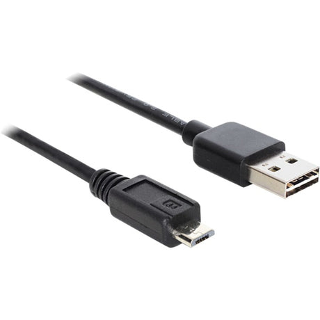 Delock easy USB-A 2.0 > micro USB-B-kabel (sort, 1 meter)