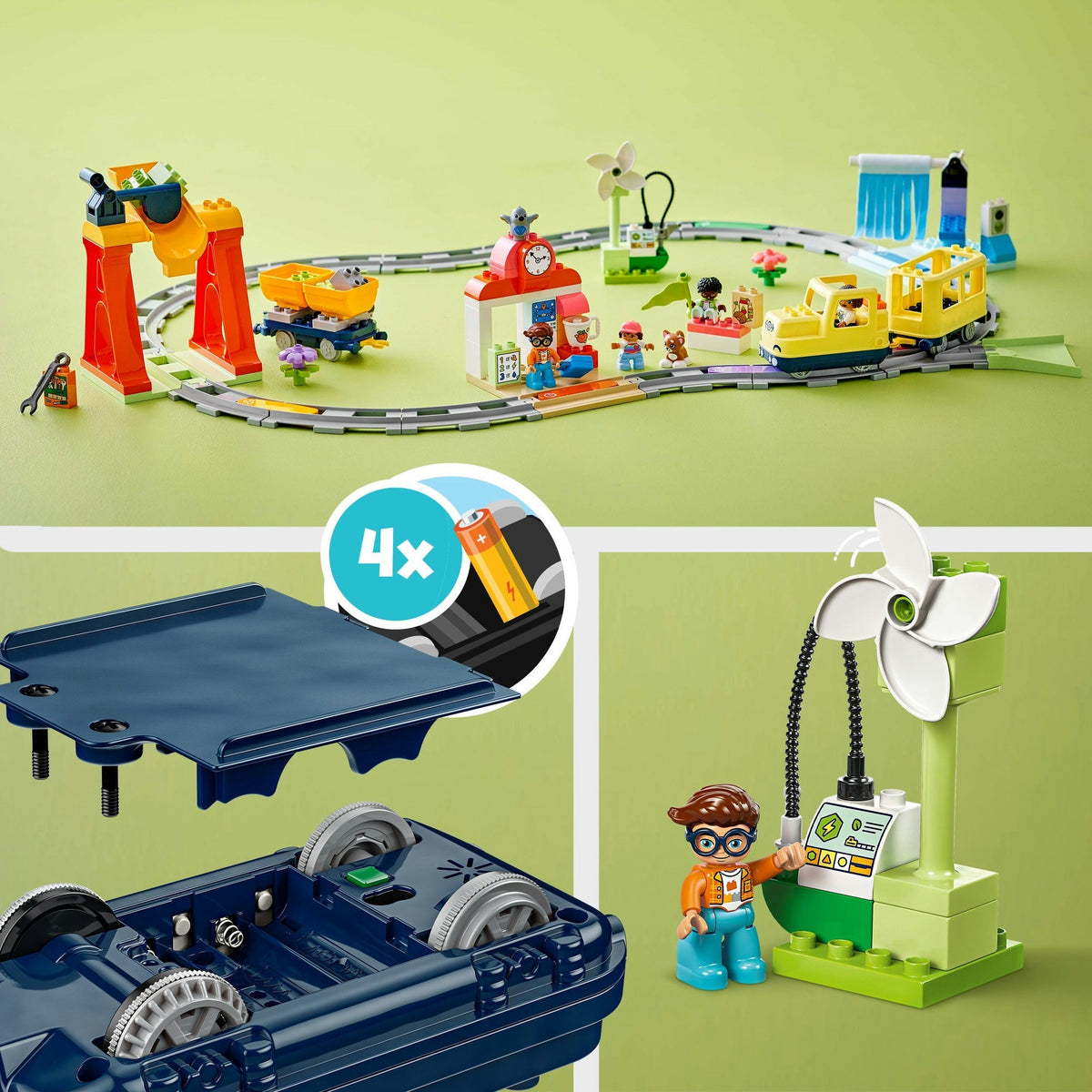 Lego Duplo Town 10428 stort interaktivt kvartertog