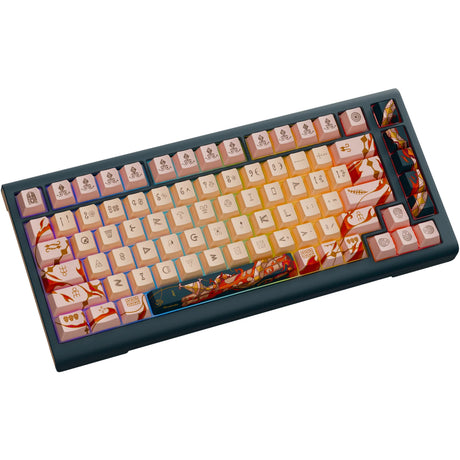 Ducky year of the snake 2025 limited edition rgb mekanisk gaming-tastatur (sort, us-layout (qwerty), cherry mx2a brown, 75%, rgb, pbt dye-sub keycaps, hot-swap)