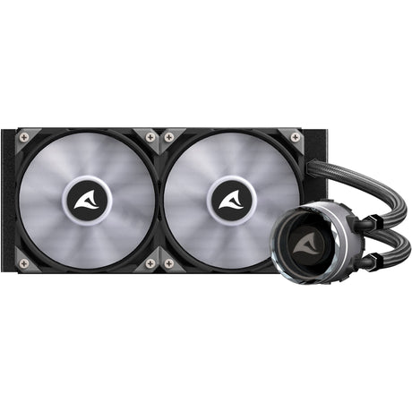 Sharkoon s80 rgb vandkøling (sort, 4-benet pwm ventilatorstik)
