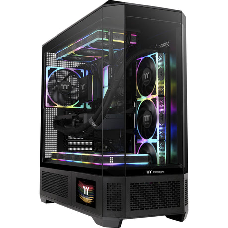 Thermaltake view 600 tg stort tårnhus (sort | 2x USB-A | 1x USB-C | hærdet glas)
