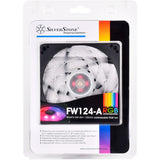 Silverstone sst-fw124-argb 120x120x15 kabinet blæser (sort, 120 x 120 x 15 mm, pwm)