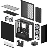 Arctic xtender vg midi tårnhus (sort | 2x USB-A | 1x USB-C | RGB | hærdet glas)