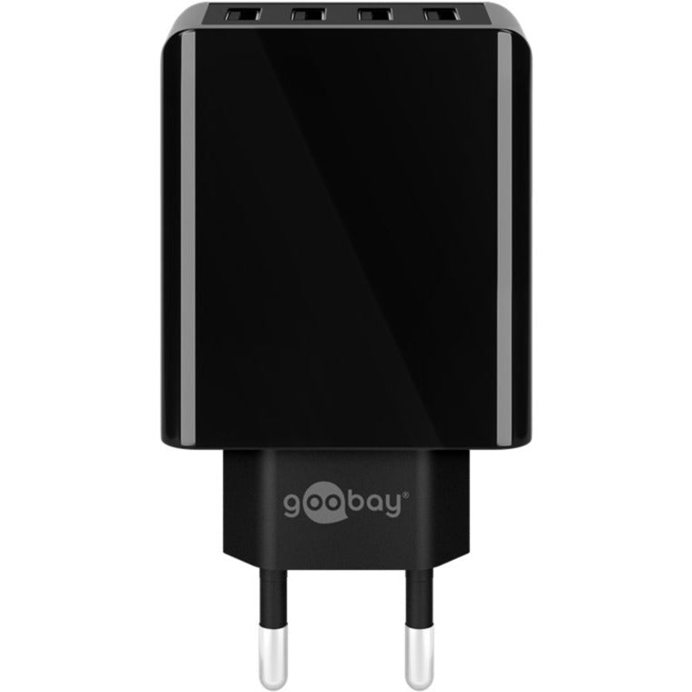 Goobay 4-vejs USB-oplader (30 W) (sort)