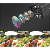 Foscam v8p, 4k 8mp dual-band wifi sikkerhedskamera (sort, med lyd- og lysalarm)