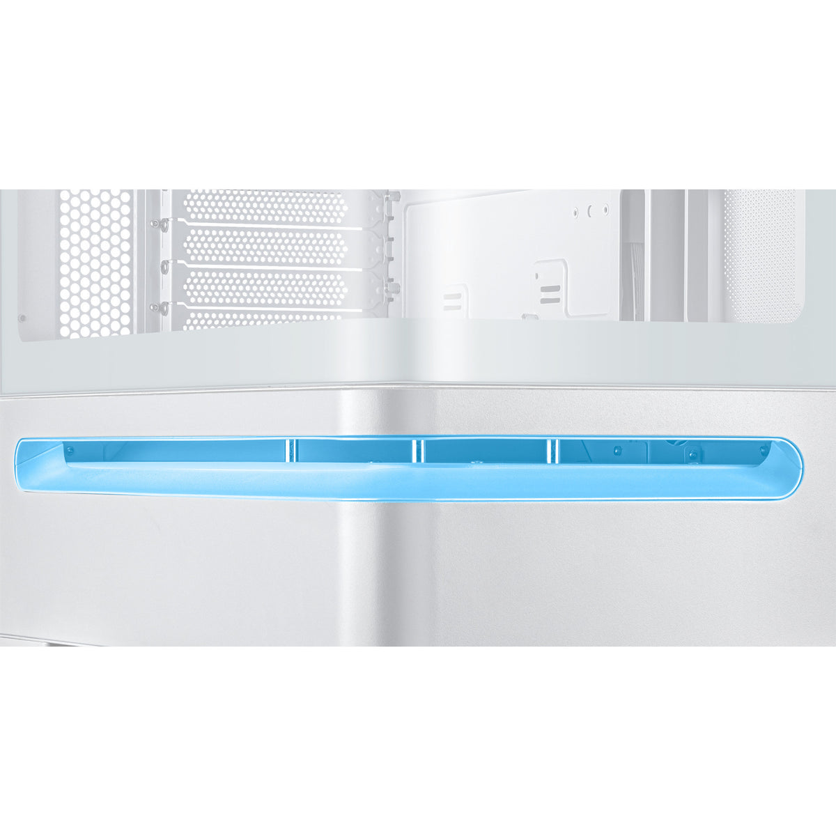 Asus Prime Ap202 Midi Tower-hus (hvid | 2x USB-A | 1x USB-C | RGB | hærdet glas)