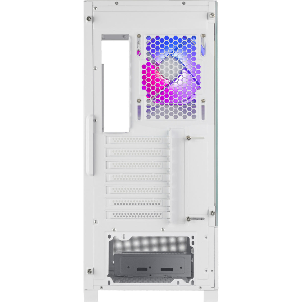 Silverstone lucid 05 mini tårnhus (hvid | 2x USB-A | 1x USB-C | RGB | hærdet glas)