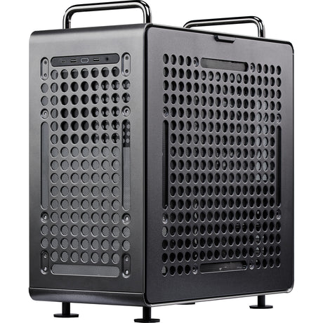 Cooler master qube 540 stardust iron midi tower behuizing (zwart | 2x usb-a | 1x usb-c | tempered glass)