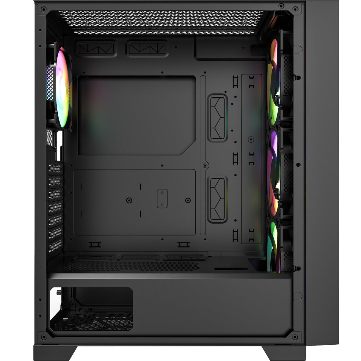 Montech air 1000 premium midi tårnhus (sort | 3x USB-A | hærdet glas)