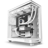 Nzxt h6 flow midi tårnhus (hvid | 2x USB-A | 1x USB-C | hærdet glas)