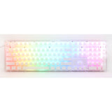 Ducky one 3 aura hvid rgb mekanisk tastatur (hvid, us-layout (qwerty), cherry mx red, 100%, abs double shot, hot swap)