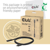 Club 3d usb-c 40 gbps verlengkabel (zwart, 1 meter, 8k 60hz, pd 240 watt)