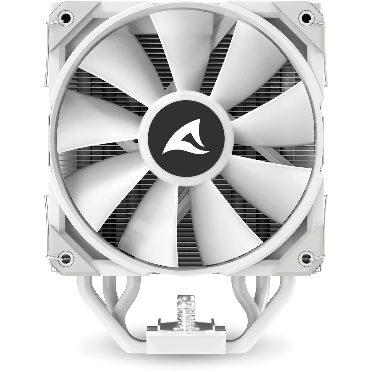 Sharkoon a50 rgb cpu køler (hvid, 4-benet pwm blæserstik)