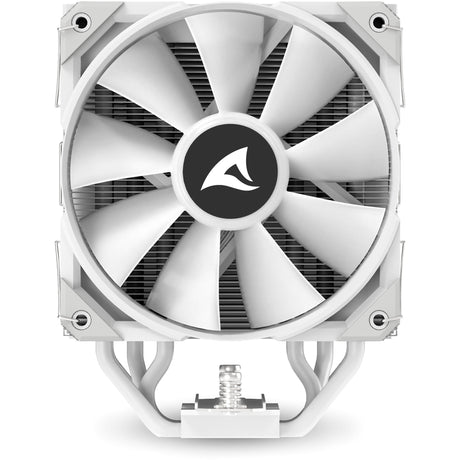Sharkoon a50 rgb cpu køler (hvid, 4-benet pwm blæserstik)