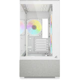 Sharkoon mk7 argb mini tårnhus (hvid | 2x USB-A | 1x USB-C | RGB | hærdet glas)