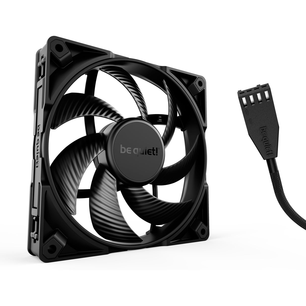Vær stille! silent wings pro 4 pwm kabinetventilator (sort, 140 x 140 x 25 mm)
