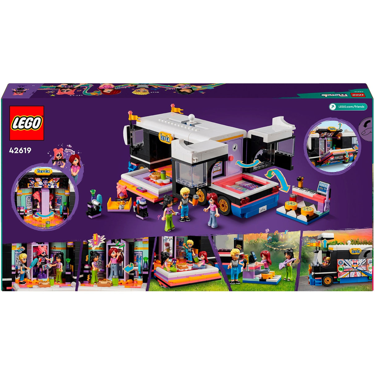 Lego friends - popstjerne tour bus byggelegetøj (42619)