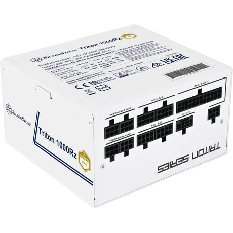 Silverstone triton 1000rz modulær 1000 watt strømforsyning (hvid, 1x 12v-2x6, 4x pcie)