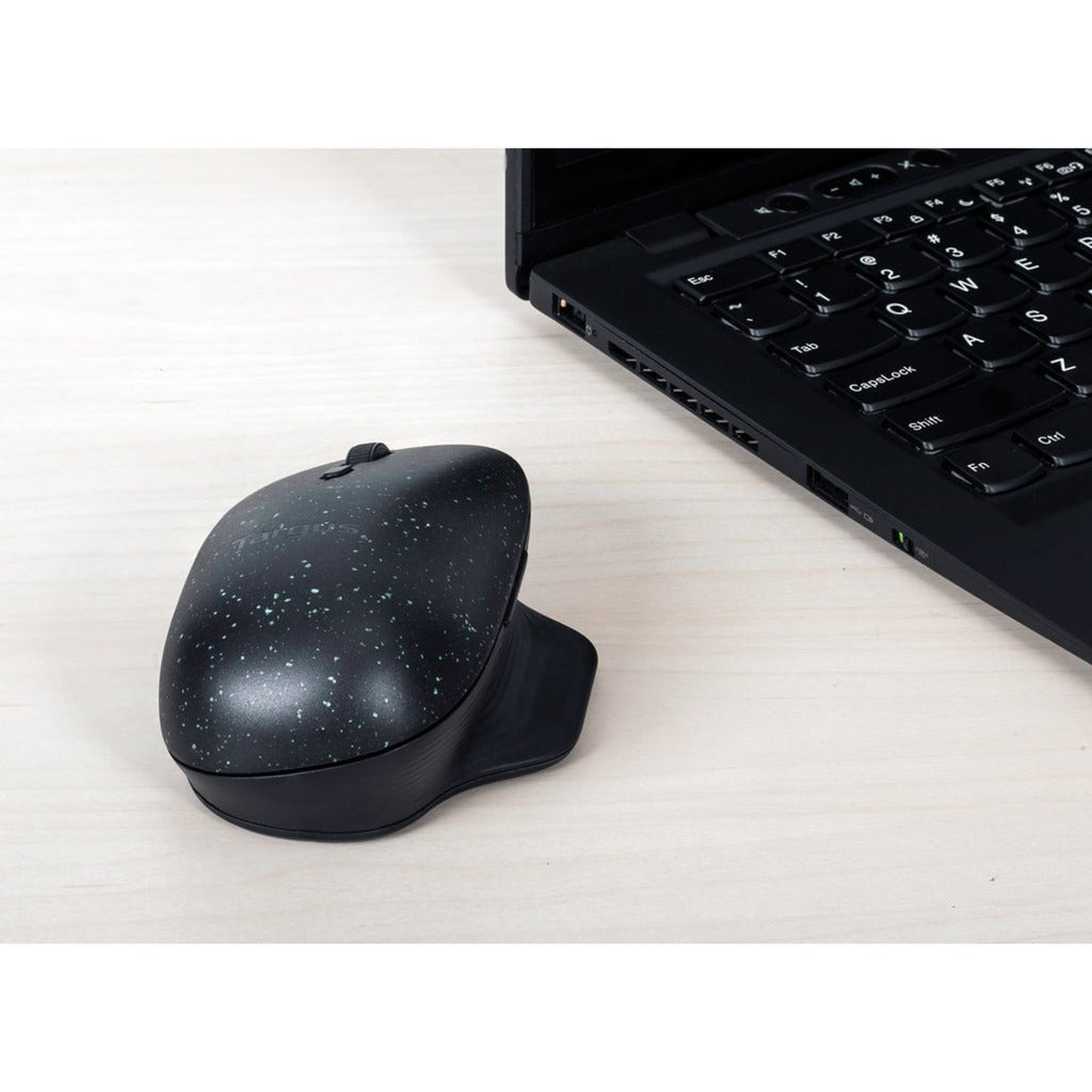Targus ergoflip ecosmart mus (sort, 4000 dpi, Bluetooth 5.0 lavenergi)