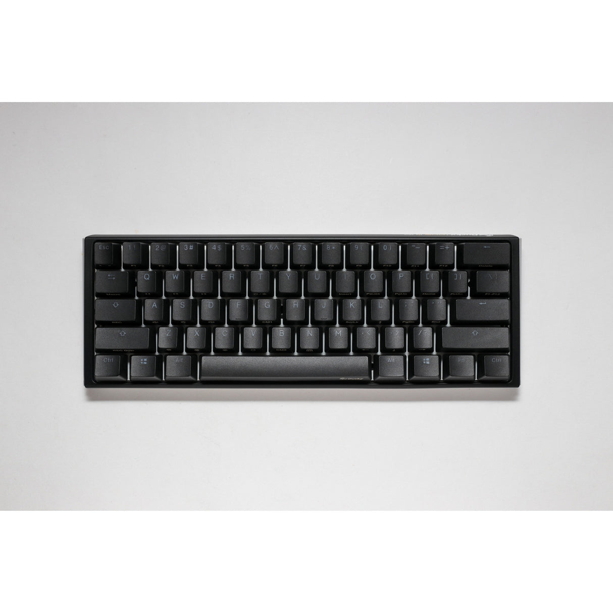 Ducky one 3 klassisk mini rgb mekanisk tastatur (sort, us-layout (qwerty), cherry mx silent red, 60%, rgb led, double-shot pbt, hot-swappable, quack mekanik)