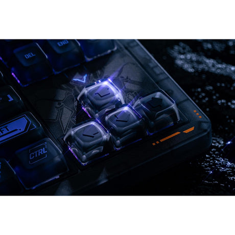8bitdo retro 87 mekanisk tastatur - mecha break (sort, us layout (qwerty), kailh box jellyfish pro glaze, 80% (tkl), abs keycaps, hot-swap, bluetooth le 5.0, trådløs 2.4ghz, usb)