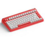 Iqunix og80 joy forhandler trådløst mekanisk tastatur (rød, us-layout (qwerty), iqunix moonstone, 80% (tkl), rgb-lysdioder, hot-swappable, pbt, 2.4ghz | bluetooth 5.1 | usb-c)