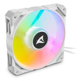 Sharkoon rebel f50 pwm rgb kabinet blæser (hvid, 120 x 120 x 25 mm)