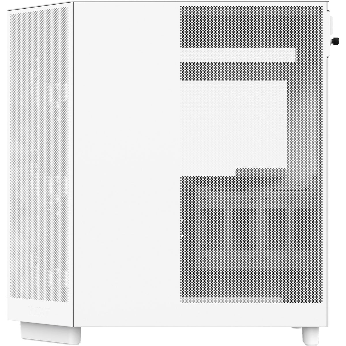 Nzxt h6 flow midi tårnhus (hvid | 2x USB-A | 1x USB-C | hærdet glas)