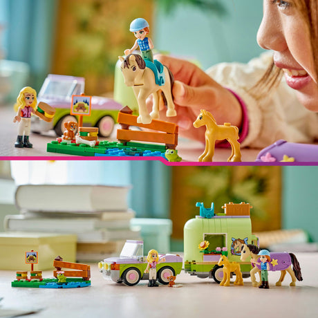 Lego friends 42695 trailer med hest og føl
