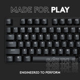 Logitech g413 tkl se mekanisk gaming-tastatur (sort, us-internationalt layout (qwerty), gl taktil, 80 % (tkl))