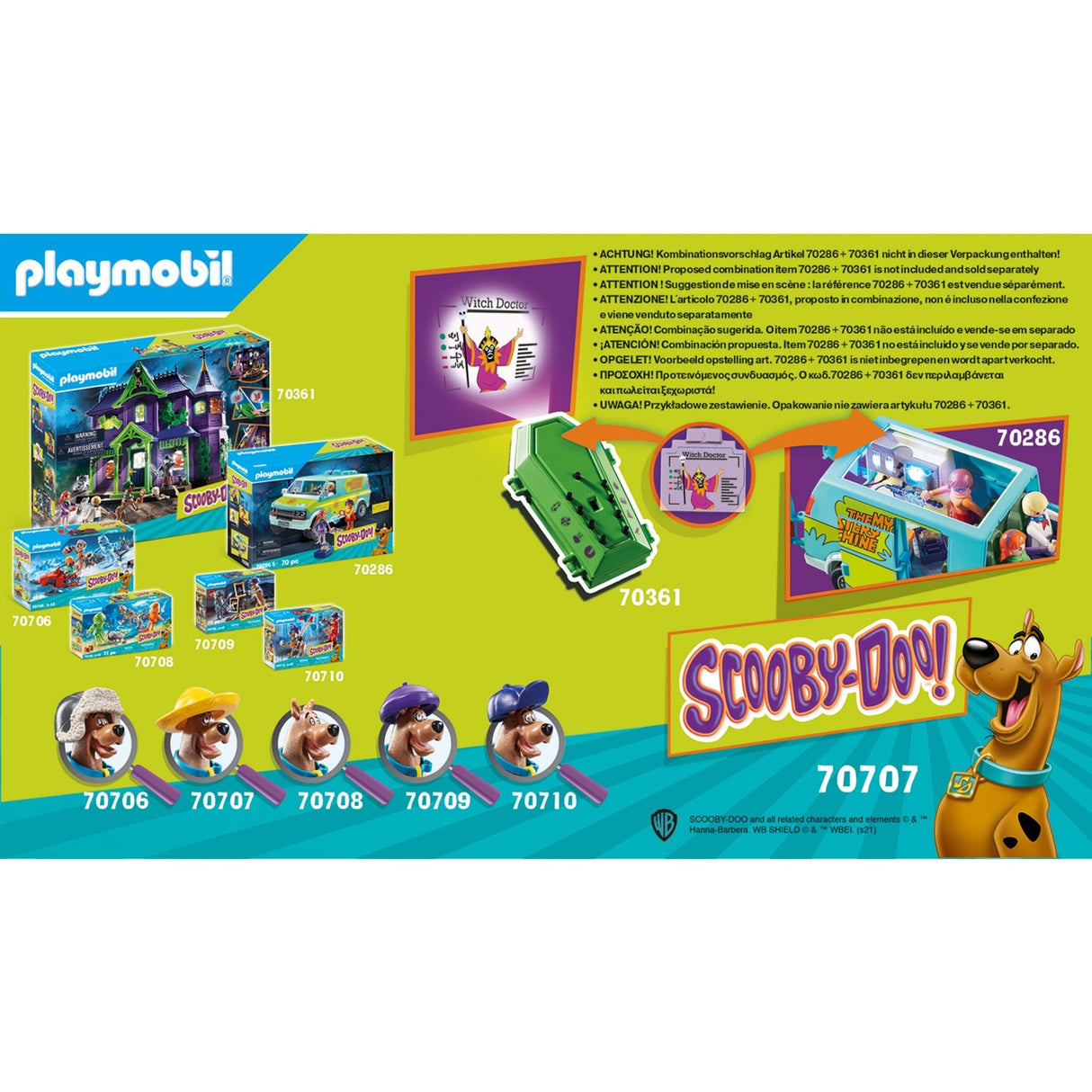 Playmobil Scooby Doo! eventyr med heksedoktor - 70707