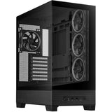 Asus a31 plus midi tårnhus (sort | 2x USB-A | 2x USB-C | hærdet glas)
