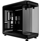 Cooler masterframe 360 panorama udstillingskabinet (sort | 2x USB-A | 1x USB-C | RGB | hærdet glas)